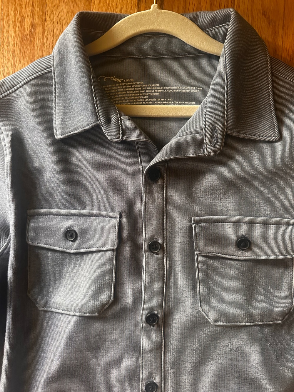 Kids Gray Button-Up Jacket - Picture 2 of 2